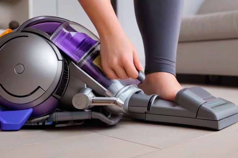 ¿Cómo solucionar problemas con el contenedor de polvo de mi aspiradora Dyson?